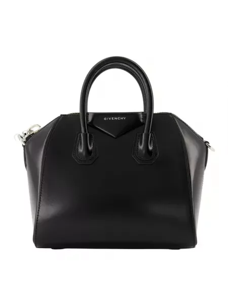 Mała mały torebka skórzana Givenchy Antigona elegancka czarna