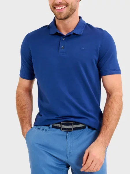 Поло Brax синее