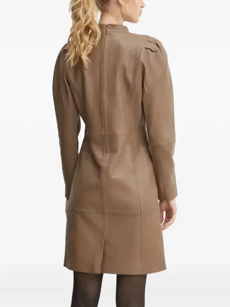 Rochie Bruuns Bazaar din piele de costum maro