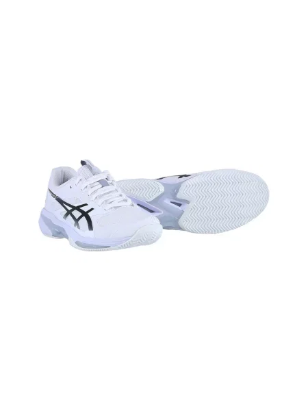 Pánske tenisové topánky ASICS Solution Speed FF 4 Clay white/black biela
