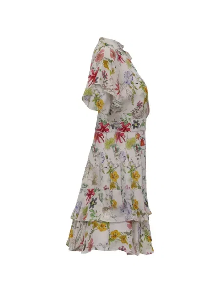 Rochie Parker cu model floral cu imagine alb