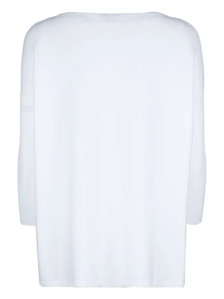 Tricou Clouds cu decolteu barcă alb