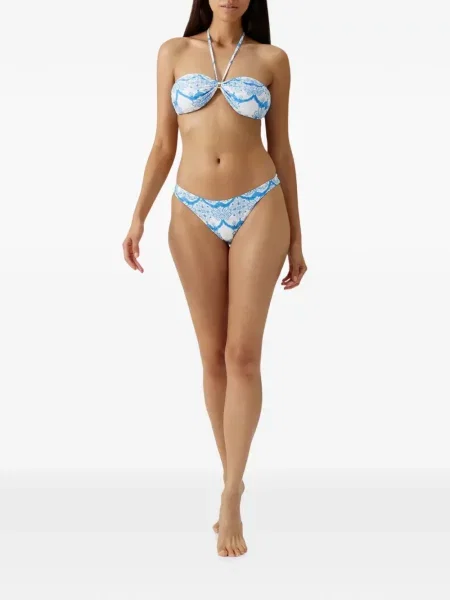 Gėlėtas raštuotas bikini Melissa Odabash balta