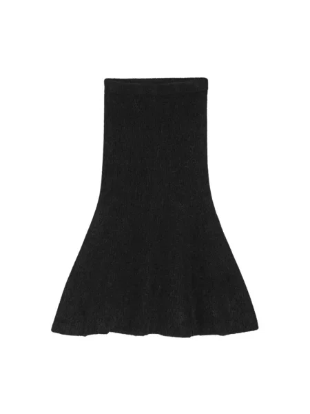 Spódnica midi Remain Birger Christensen wełniana do kolan czarna