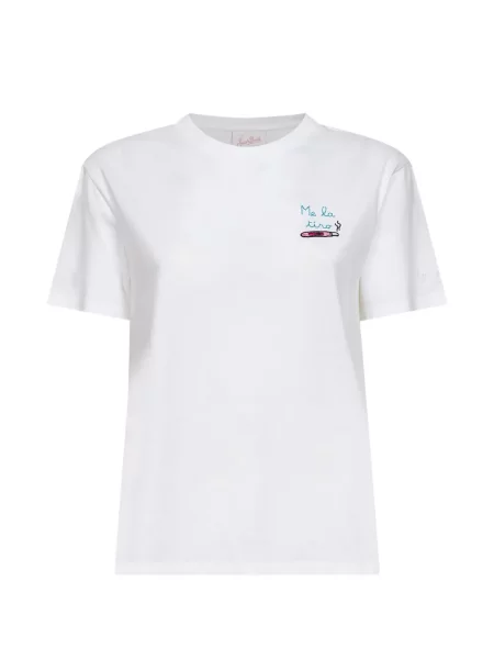 Tricou Mc2 Saint Barth cu broderie alb