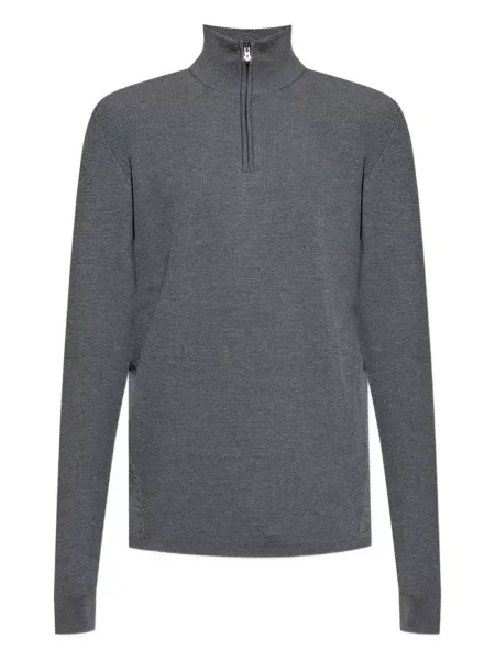 Pulover Sease de jumătate de fermoar gri