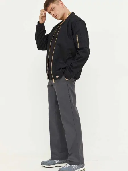 Hlače Dickies siva
