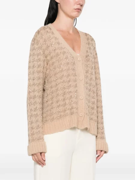 Cardigan Twinset cu paiete cu model pepito