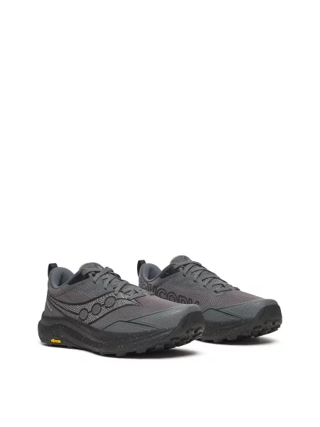 Синтетический кроссовки для бега Saucony для бега серые