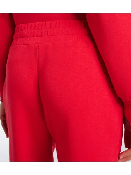 Pantaloni Varley din jerseu roșu