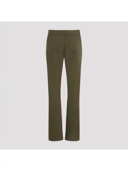 Spodnie Saint Laurent zielone