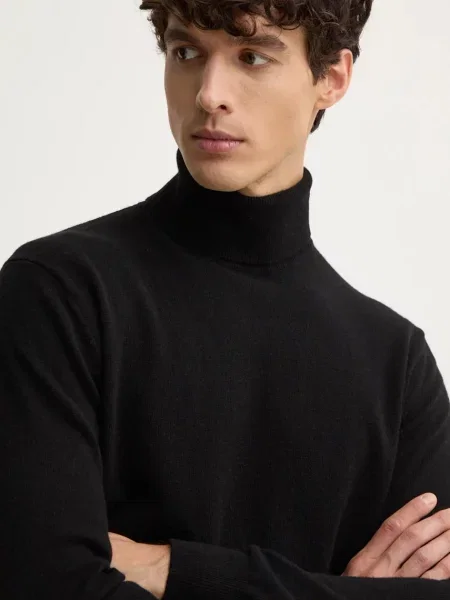 Pulover iz kašmirja United Colors of Benetton črna