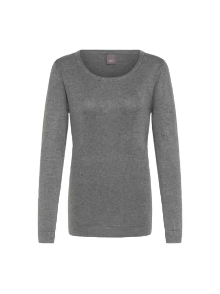 Dzianinowy top Ichi szary