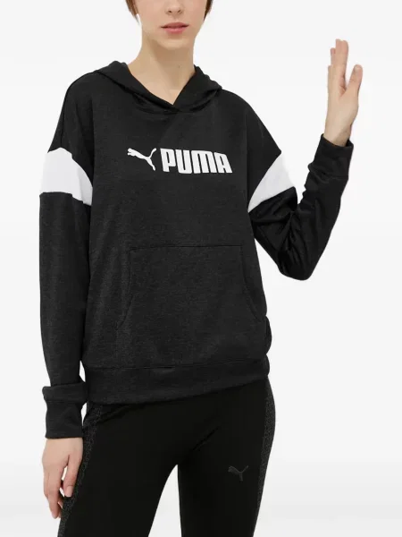 Hanorac cu glugă Puma cu imagine gri
