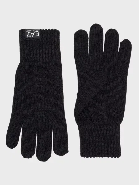 Рукавички Ea7 Emporio Armani чорні