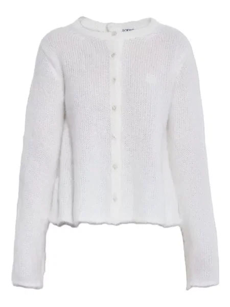 Cardigan Loewe de lână alb