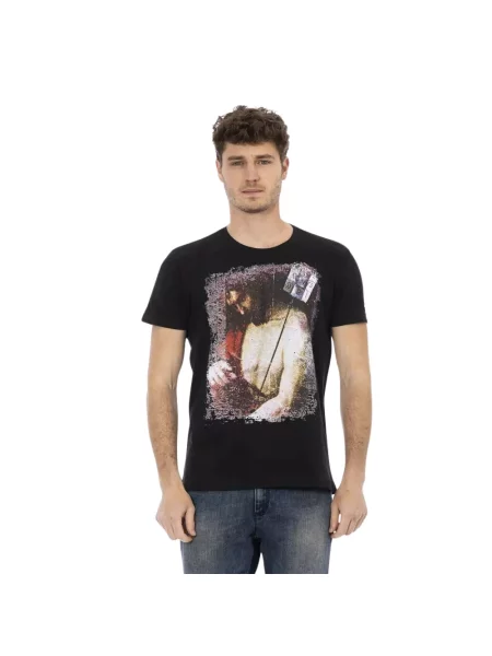 Koszulka Trussardi elegancka czarna