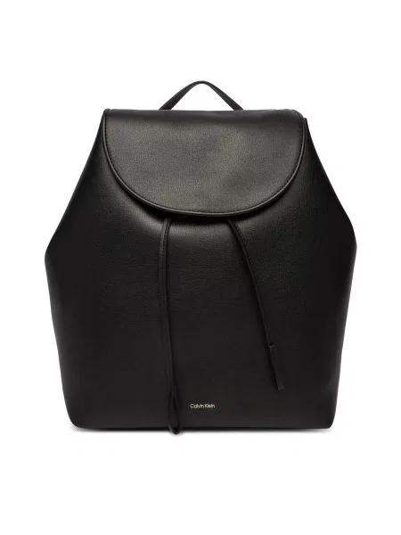 Kuprinės Calvin Klein Foil Logo Large Flap Backpack juoda