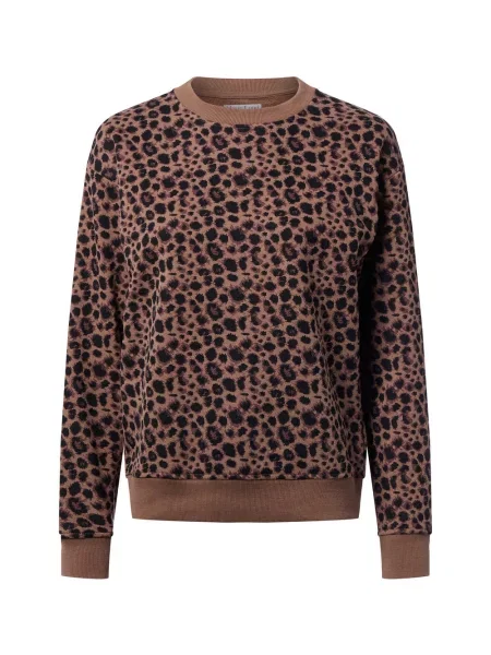 Marie Lund Bluza Kobiety wzorzysty L brązowy