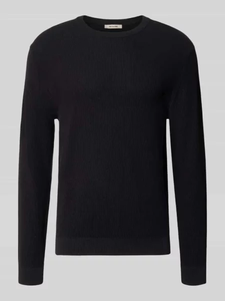Sweter o kroju regular fit z czystej bawełny model TONY' Only & Sons czarny
