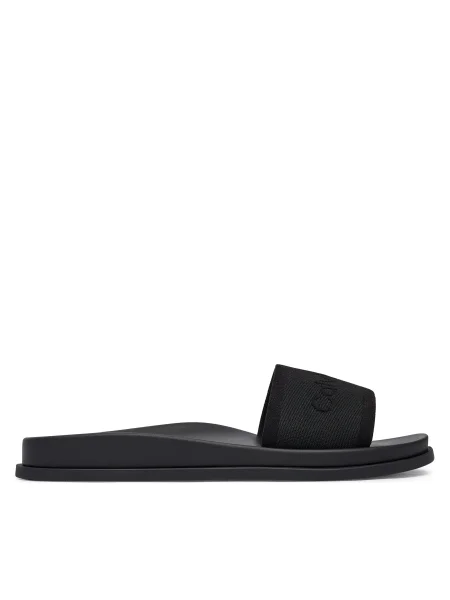 Papuci tip mules Calvin Klein negru