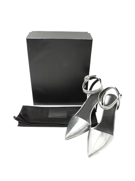 Pantofi cu toc Alexander Wang argintiu