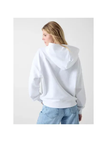 Guess Jeans Mikina Oversize bílá