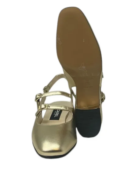 Pantofi cu toc Carel Paris slingback auriu
