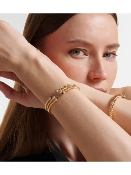 Náramok David Yurman s perlami zlatá