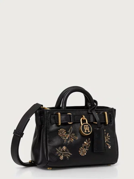 Tommy Hilfiger crossbody kabelka dámska kožená čierna