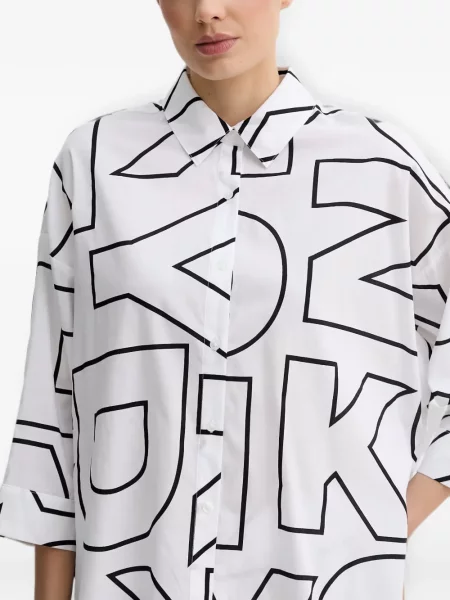 Pijamale Dkny cu imagine alb
