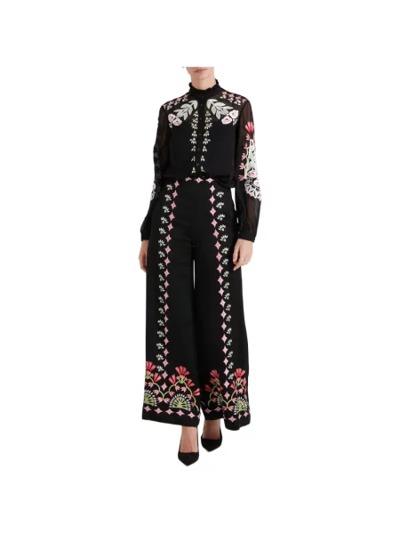 Pantaloni palazzo Temperley London negru