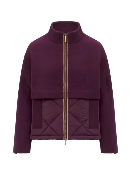 K-Way Zimní bunda K-WAY MANDIE WOOL WARM GIUBBINO bordó