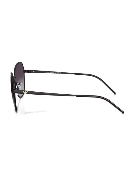 Okulary przeciwsłoneczne Emporio Armani w geometryczne wzory czarne