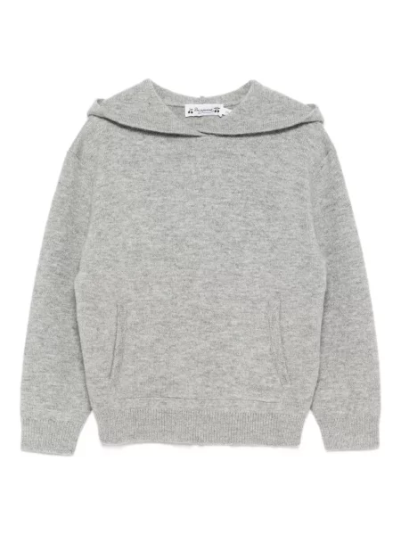 Bluza z kapturem dziecięca Bonpoint szara