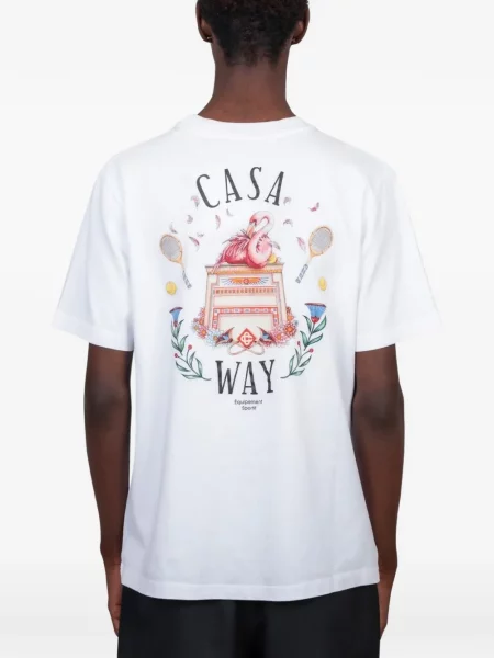 Tricou Casablanca cu imagine alb