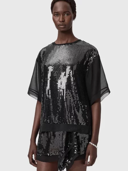 Bluză Allsaints negru