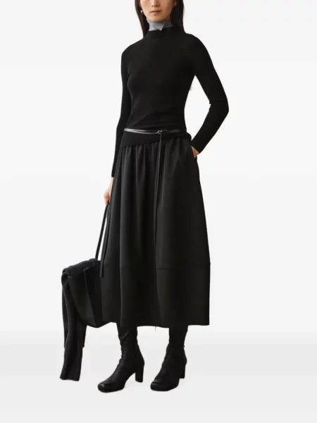 Fustă midi Less negru