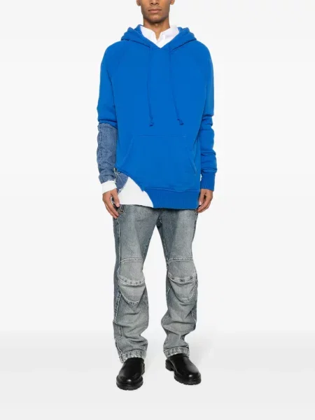 Hanorac cu glugă Greg Lauren albastru