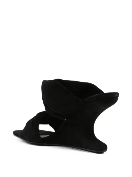 Sandale Rick Owens din piele de căprioară negru