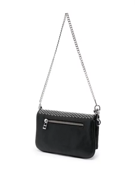Чанта за през рамо Zadig&voltaire с шипове черно
