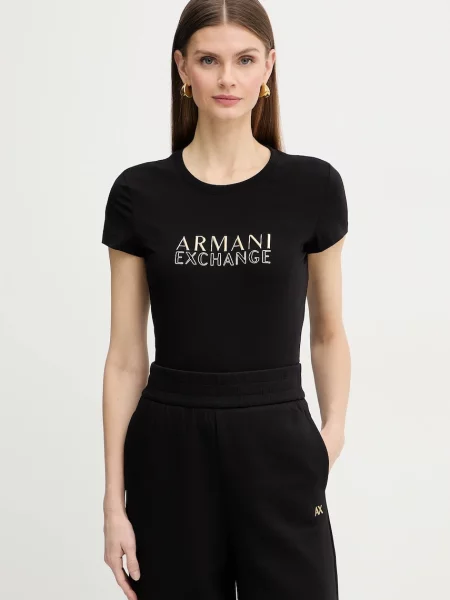 ARMANI EXCHANGE Majica zlata črna