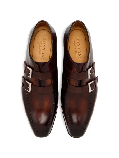 Brogues Bontoni με αγκράφα καφέ