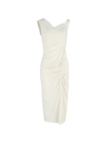 Rochie midi Self-portrait până la genunchi de costum alb