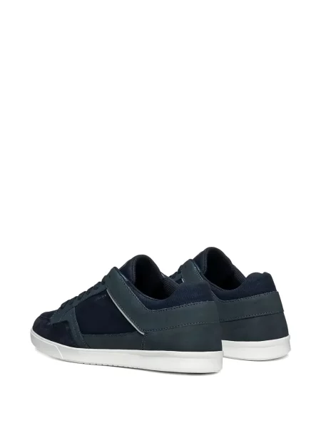 Sneakerși Geox din piele de căprioară albastru