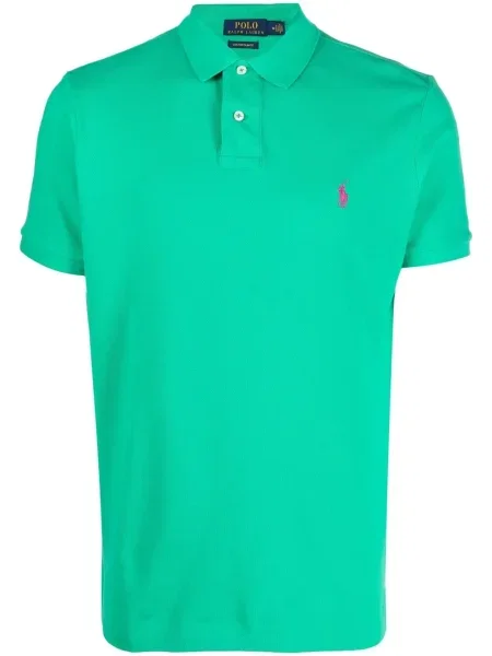 Scurt cămașă Polo Ralph Lauren cu broderie verde