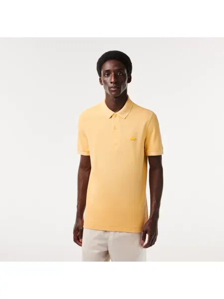 Lacoste Koszulka Polo Z Bawełny Organicznej żółta