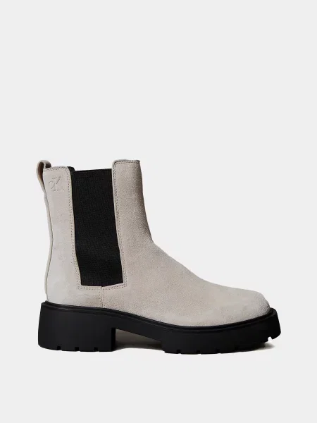 Кожаные ботинки Calvin Klein черные