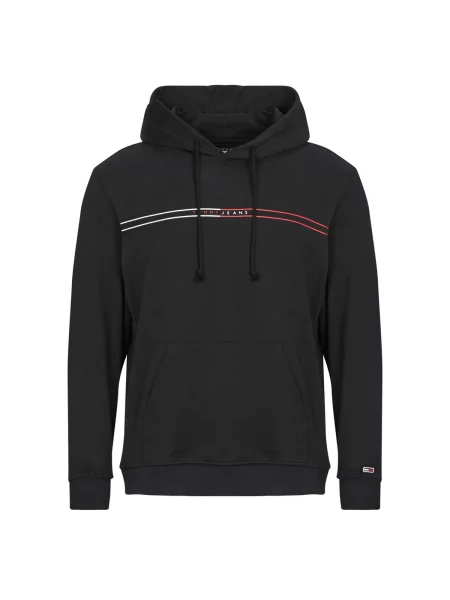 Majica s kapuljačom Tommy Jeans crna