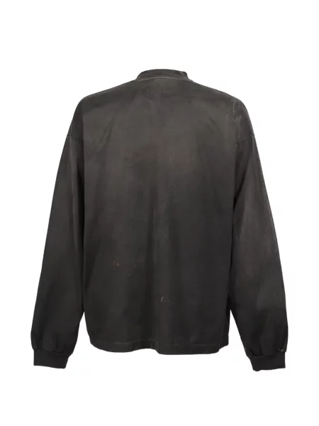Lung tricou Doublet zdrențuiți negru